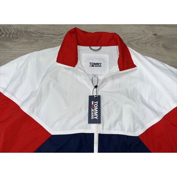 Y2K Tommy Hilfiger Windbreaker Tommy Jeans Jacket Men's Size S/P NWT MRSP $150 - Picture 2 of 14